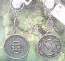 Lord Of The Rings Fellowship Metal Medallion Keychain  2 1/4 inch medallion 5 1/2 inches total length