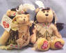 Classic Collecticritter I Love Lucy Episode 59 "The Indian Show" Lucy Bear with baby Ricky in Papoose Teddy Bear Limited Edition of 5,000  9 inch bear and 4 1/2 inch baby