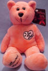 Classic Collecticritter I Love Lucy Hot Pink Teddy Bear - Limited Edition of 10,000.  Sold Out from manufacturer.  Very First "I Love Lucy Bear" made by Classic Collecticritters!   10 1/2 inches