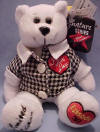 Classic Collecticritter I Love Lucy Vitameatavegamin TV Commercial Episode 30 Teddy Bear - Limited Edition of 10,000 50th Anniversary Tag "Lucy Does a T.V. Commercial" AKA "Vitameatavegamin"  air date of Episode 30 5/5/52: "Lucy Does a TV Commercial", Filmed 3/28/52, Story: Lucy is hired to do a TV commercial for "Vitameatavegamin" health tonic. After four takes she's "happy" but not very "peppy."  Guests: Ross Elliott (Director), Jerry Hausner (Joe), Maury Thompson (Maury, the script clerk)  8 1/2 inches