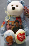 Limited Treasure's I Love Lucy Episode 110 "California Here We Come" - (first bear in the series) The Bear wears a tag with information about this Episode:  "California, Here We Come", Episode 110, Fourth Season 1954-1955, Original Air Date:  January 10, 1955, "I Love Lucy", Limited Edition, Issue # 001, In this classic episode, the Ricardos and the Mertzes are leaving for Hollywood, and driving to arrive there.  Ricky and Fred begin to pack the car, as Lucy and Ethel bring out endless amounts of luggage.  After much debate, they finally decide to send most of the packages ahead.   9 inches