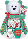 Limited Treasure's I Love Lucy Christmas Eve Green Teddy Bear  - (Lucy, Ricky, Fred and Ethel are all on the front of this bear) The Bear wears a tag with information about this Episode:  "'I Love Lucy' Christmas Show",  Sixth Season 1956-1957, Original Air Date:  December 24, 1956, Limited Edition.  This episode aired on Christmas Eve, 1956.  The Ricardos and Mertzes trim a Christmas tree, as they reminisce how their lives have changed since Little Ricky's birth.  Memorable and hilarious flash backs from past episodes are shown.  At the end of this episode, Lucy, Ricky, Ethel and Fred dressed as Santas arrive to surprise Little Ricky.  9 inches high