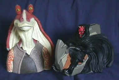 Click here to go to our Star Wars Jar Jar Binks and Darth Maul Collectible Banks