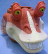 Star Wars Episode 1 Jar Jar Binks Kids Cup 3 1/2 inches high 8 inches front to back 4 1/2 inch diameter