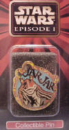 Star Wars Episode 1 Jar Jar Binks Cloisonne Pin 1 1/2 inches high 1 1/2 inches wide