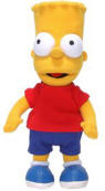 The Simpsons Bart Simpson  Medium Plush Doll 10 1/4 inches