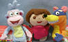 Dora the Explorer Set of 3 Finger Puppets - includes Boots, Swiper and Dora