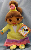 Dora the Explorer Plush Fairytale Princess Doll - The tag is a short story "Once Upon A Time..." 14 inches
