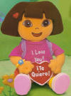 Gund Valentine's Day Plush Dora the Explorer with I Love You Heart !Te Quiero!  - on the front of Dora's shirt is I LOVE YOU written in English and on the red heart she holds is ! Te Quiero ! (Spanish for I love you)  9 inches 