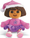 Gund Dora the Explorer Christmas Plush Doll -  Dora is dressed for Winter and Ice Skating (introduced Spring 2005 and limited to Christmas 2005) (safe for most ages) 8 inches