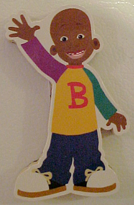 Nickelodeon's Little Bill Waving Wood Magnet 3 3/4 inches