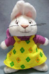 Max & Ruby's Ruby Bunny Rabbit Plush Clip On 4 inches