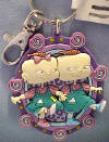 Nickelodeon's Rugrat Phil and Lil Vinyl Key Chain  2 3/4 inches by 2 1/2 inches