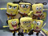 Nickelodeon SpongeBob Plush Clip Ons Complete Set of 6  5 inches each