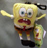 Nickelodeon SpongeBob Plush Clip On YIKES - Tag reads: "Flippin' Flotsam" 5 inches