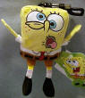 Nickelodeon SpongeBob Plush Clip On Duh I'm Stupid - Tag reads: "Duh, I'm Stupid!" 5 inches