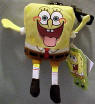 Nickelodeon SpongeBob Plush Clip On Hungry for a Krabby Patty - Tag reads: "I could go for a Krabby Patty" 5 inches