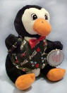 Coca Cola Bean Bag Plush #0172 Penguin w/ Dark Green Vest (from the Fall of 1998 Set) 6 1/2 inches