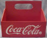 Coca Cola Six Pack Carrier (wooden) 9 inches long 7 1/2 inches wide 7 1/2 inches high