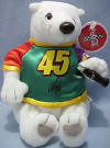 Coca Cola Bean Bag Plush NASCAR Driver Adam Petty #45 7 inches