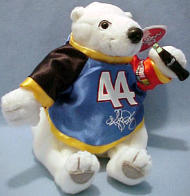 Click here to go to our Collectible Coca Cola Bean Bag Plush Polar Bear NASCAR Drivers Dale Earnhardt Jeff Burton Kyle Petty and MORE