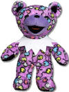 Liquid Blues' Grateful Dead Bean Bear Limited Edition Mardi Gras - quantity produced 20,000 Retired 7/10/01 Birthday 2/16/88 The Kaiser Tour Memory: New Orleans is always charged with the Mardi Gras spirit. One big party. The most intimate show I've seen was squeezed onto a small basketball court at the Univ. of New Orleans. Once the stage was set with all the band's gear, there was barely enough room for the crowd. Throw in a few of the Nevilles and The Bangles during the encore and that was one great show...my special memory of the Big Easy.