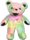 Liquid Blues' Grateful Dead Bean Bear Limited Edition Vegas - quantity produced 20,000 / Summer 2004 Birthday 6/25/94 Birth Place: Sam Boyd Silver Bowl Tour Memory: You wouldn't think the whole Grateful Dead vibe would fit in with the totally glitzy aura of Las Vegas. It does. Vegas was just so weird and so much fun, and the boys were on that night. Much to our delight, they played a bunch of their underrated, new, fresh material like Easy Answers, Lazy River Road, Corinna, Way to go Home, and the best of the lot, Liberty.