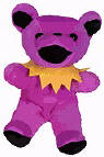 Liquid Blue Grateful Dead Beanie Bear Cassidy - quantity produced 85,824. Retired 3/1/99. born 9/14/90 at MSG Tour Memory: There is nothing kinder than Phil dropping the bomb! When he was really on he could power the whole show. I always led the chant of "Let Phil sing!" The teddy bear is approximately 7" tall.