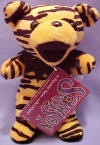 Liquid Blue The teddy bear is approximately 7" tall.