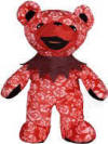 Liquid Blues' Grateful Dead Bean Bear Beauty -  Retired 05/03 Birthday 11/01/1970 Tour Memory: Coming out of a show at Giants Stadium still in post-concert elation, we realized we didn't know where our car was. We kept circling the stadium in a bigger and bigger spiral. Along the way we laughed, sang, met other post concert revelers, and kept on spiraling. Finally, around 3:30am there was our little red car covered in Dead stickers. This is how we invented "The Spiral Dance of the Giants." 7 1/2 inches tall