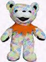 Liquid Blues' Grateful Dead Bean Bear Peace - Birthday 04/23/1969 Tour Memory: It was 4/28/85 at the Frost Amphitheatre - our fifth wedding anniversary. We had both graduated from Stanford seven years prior, and this was the most special night ever. We had a full candle light dinner with champagne and cheese cake dessert right there in the lot. They played a beautiful "She Belongs To Me" for the last encore that was so perfectly timed. It was one of those nights you never forget. 7 1/2 inches tall