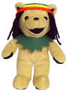Liquid Blues' Grateful Dead Bean Bear Dreadhead -Birthday 11/25/82 at Jamaica World Music Festival Tour Memory "Oh, the fruits of life in Jamaica are very, very good. Throw in a bunch of friends and the Dead, and they are very, very great. We flew down to Montego Bay to see our boys in the land where reggae music was born, lives and breathes. It was a festival with many great acts. The greatest of them all hit the stage at 4:30 AM and they never were a second late...morning glory at it's best." 7 1/2 inches tall
