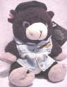 Harley Davidson Bean Bag Plush Stroker the Black Sheep Biker Babe - his tag reads: "Stroker knows what she is, never follows the crowd.   She's one hard chargin' biker, no one pushes around!"  7 inches