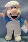 Wendell the Baker (Dated 1997) - Tag Reads:  Wendell the Baker is the one behind the great taste of Cinnamon Toast Crunch and French Toast Crunch cereals.  He's a whiz at whipping up the incredibly intense tastes his kid buddies crave! 9 inches