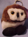Puffkins Plush Key Chain Olley the Owl 7/7/97 Retired 3 inches
