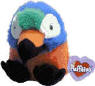 Puffkins Plush Key Chain Squawk the Parrot 7/14/98