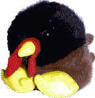 Puffkins Plush Key Chain Strut the Turkey 5/7/98 Retired