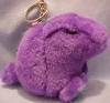 Puffkins Plush Key Chain Danny the Dinosaur - DOB 7/8/98  Retired 3 1/2 inches