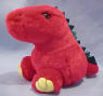 Puffkins Bean Bag Plush Drake the Red Dinosaur&nbsp;- DOB 8/21/97  (dark purple tag)  Zip zing loop dee doo wee, flip floppin flying all crazy.  Drake loves to fly high in the sky above the clouds and beyond the naked eye.  (introduced the Fall of 1997 and was the first Puffkin to retire)  7 inches