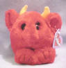 Swibco Puffkins Red the Devil Date of Birth 10/31/97 Poem I'm the devil, just call me Red. Two big horns are on my head. Sometimes people stop and stare. But being who I am I don't really care. Limited Edition Halloween 1998 5 inches tall 4 inches wide 4 inches deep