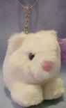 Puffkins Plush Key Chain Paws the Cat - DOB 6/1/97  Retired 3 inches high