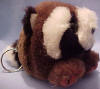 Puffkins Plush Key Chain Bandit the Raccoon - DOB 2/21/97  Retired 3 inches