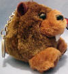 Puffkins Plush Key Chain Chomper the Beaver - DOB 2/5/97  Retired 3 inches