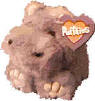 Puffkins Bean Bag Plush Henrietta the Lavendar Hippo - DOB 7/21/97  (dark purple tag)  Henrietta has hoola hoop fever hoola hoopin' in the river.  If your looking for a hoola friend, Henrietta will bring your search to an end.  (introduced the Fall of 1997 and has been retired)