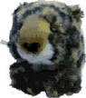 Puffkins Plush Key Chain Lenny the Leopard - DOB 6/24/98  Retired 3 1/2 inches