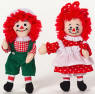 2003 Raggedy Ann and Andy Ornaments / Package Decorations Each one is 5 inches high