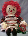 2003 Raggedy Ann Chef with Cookie Cutter - dress is decorated with Gingerbread Man  15 inches