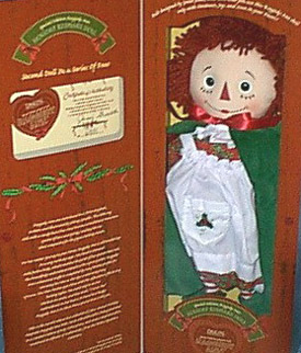 Click here to go to our Raggedy Ann Christmas Holiday Keepsake Rag Dolls
