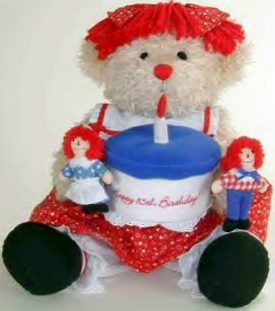 Click here to go to our Limited Edition Raggedy Bear with Raggedy Ann and Andy Happy Birthday Plush Doll