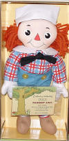 Storybook #5 Raggedy Andy Goes Sailing - The Raggedy Andy Goes Sailing is the 5th in a Series of Storybook Dolls.  Limited edition of 10,000.  Comes in a storybook box with lid and a hand numbered certificate of authenticity.  17 inches tall